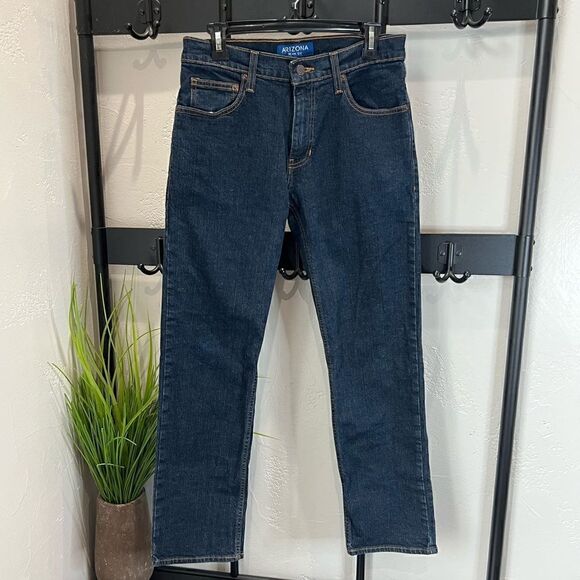 Arizona jeans, straight flex, dark denim, size 30/30 - Picture 2 of 9